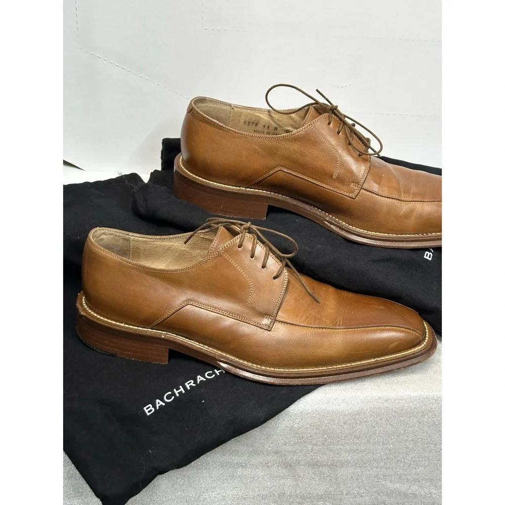 Bacharach Men's 11d Wilton Bicycle Toe Tan With Protective‎ Sleeves And Box